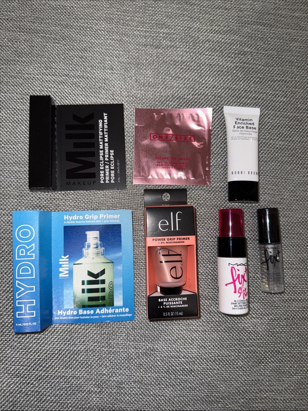7 pc mixed brand primer travel size brand new
